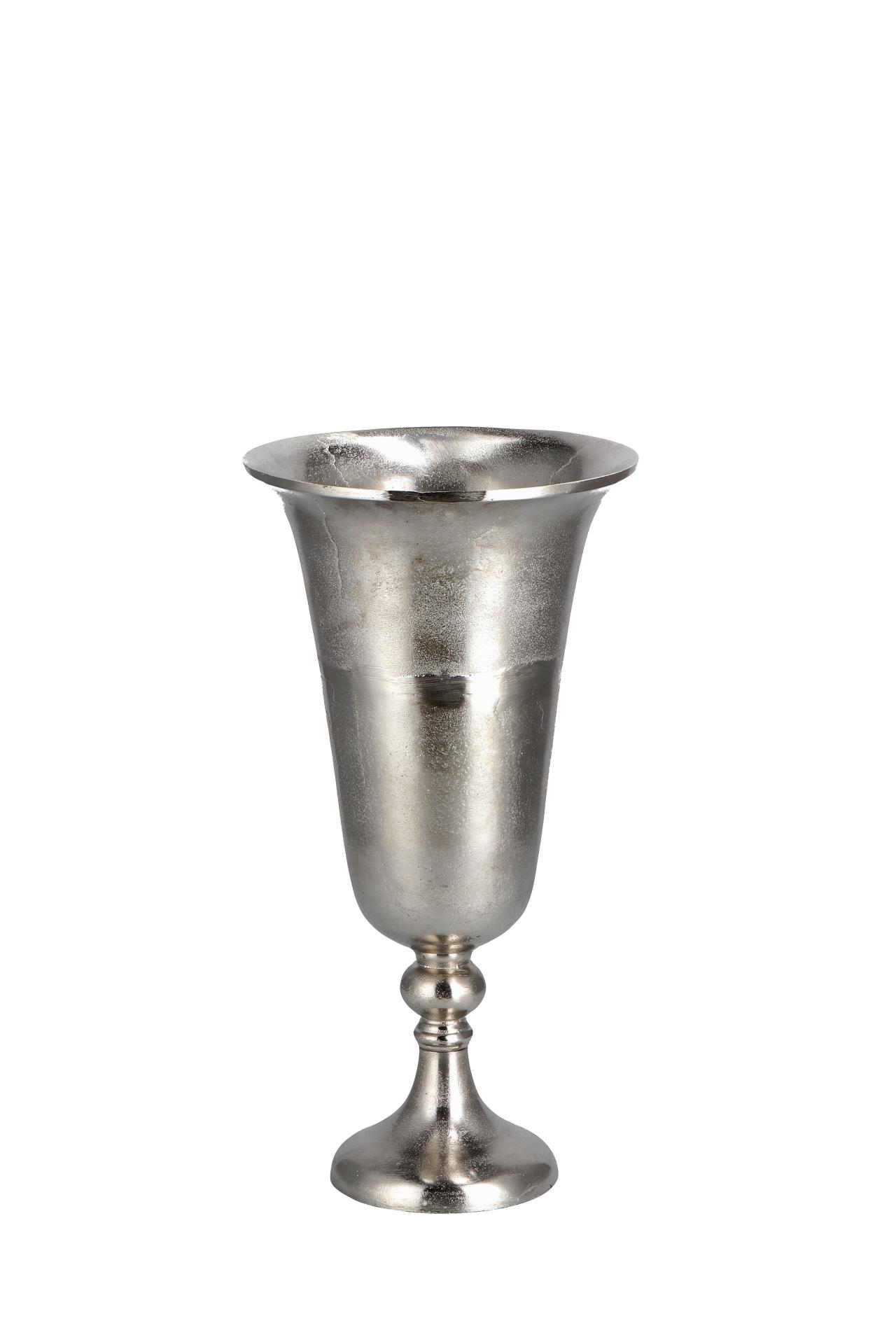 Vaza metalna,srebrna DIAM30XH58 80561