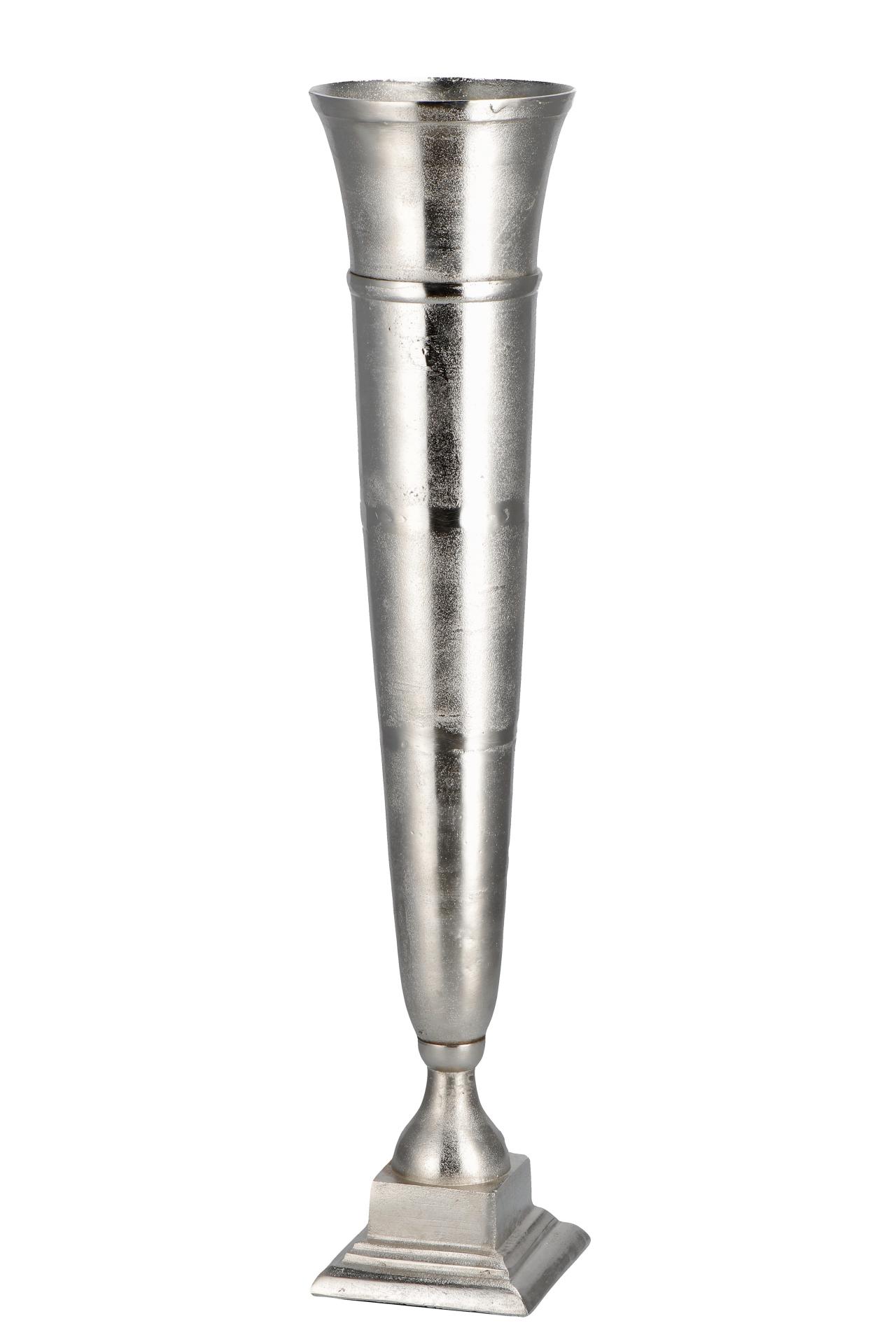 Vaza metalna,srebrna DIAM20XH91 80564